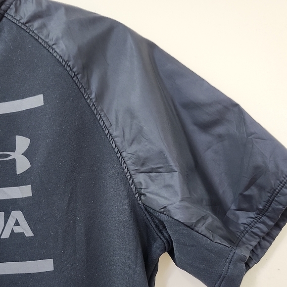 Under Armour Men's Black and Gray Rash Guard - Picture 4 of 12